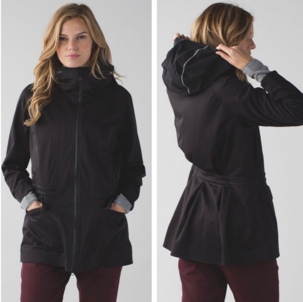 💞 Lululemon &go Cityfarer Anorak Black Size 6